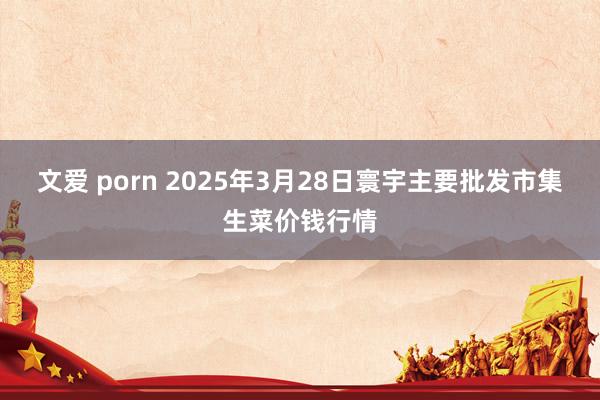 文爱 porn 2025年3月28日寰宇主要批发市集生菜价钱行情